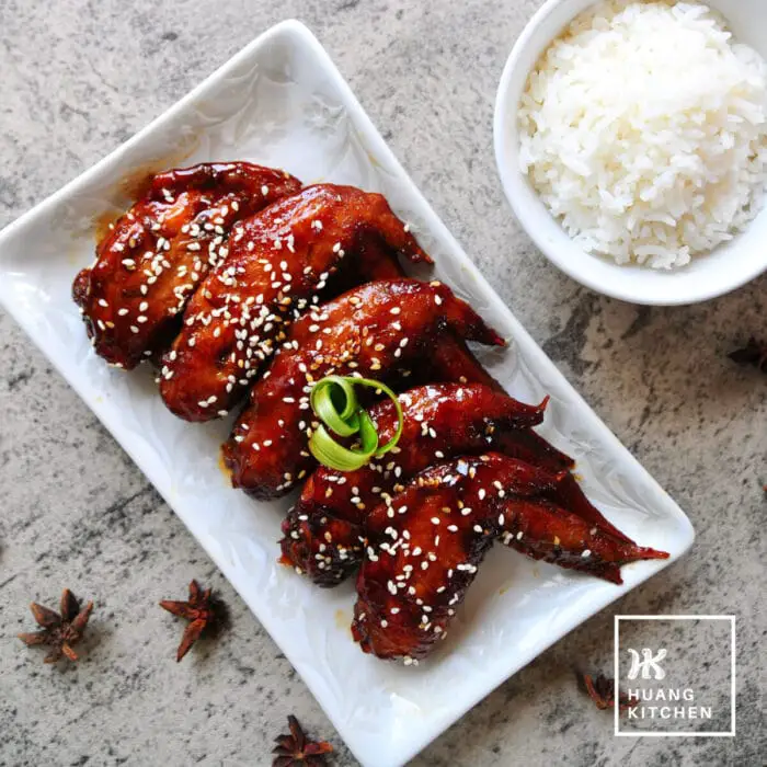 Soy Sauce Chicken Wings Recipe 豉油红烧鸡翼食谱 Huang Kitchen