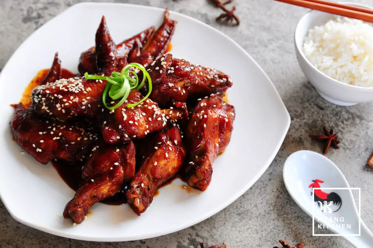 Soy Sauce Chicken Wings Recipe 豉油红烧鸡翼食谱 Huang Kitchen
