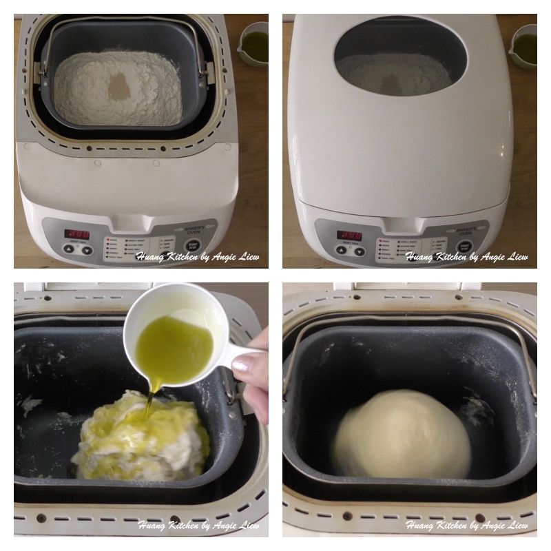 Basic White Bread Bread Machine Recipe by Huang Kitchen - knead bread dough
