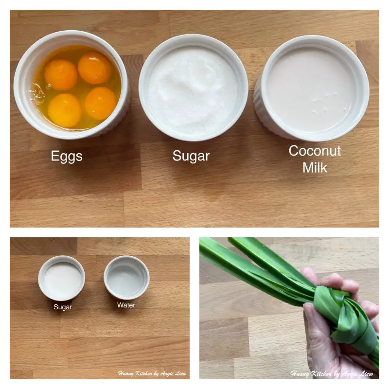 Homemade Caramel Kaya Recipe by Huang Kitchen - Preparing Ingredients