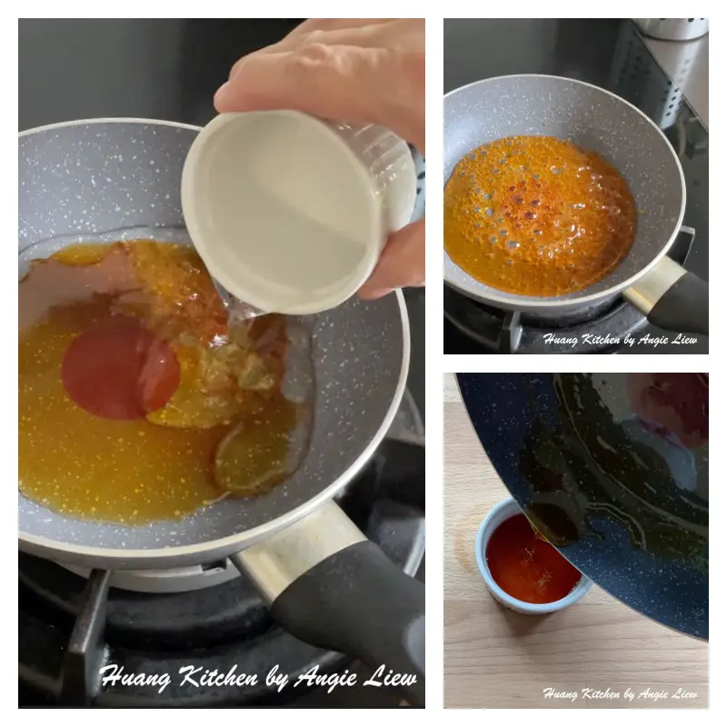 Homemade Caramel Kaya Recipe by Huang Kitchen - Dilute caramel