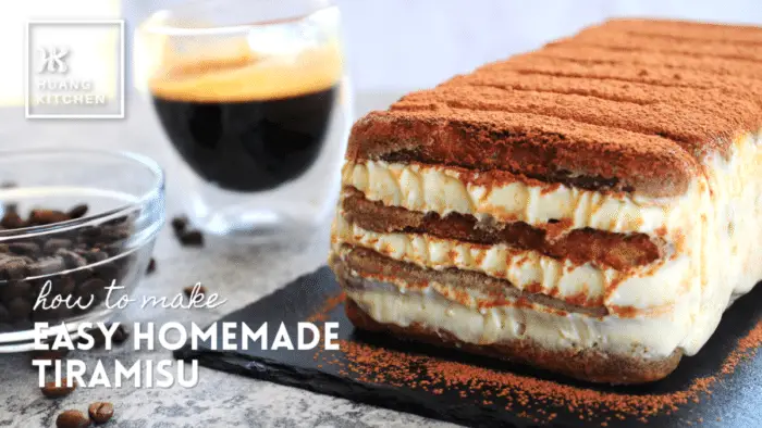  How To Make Easy Homemade Tiramisu Cake Recipe by Huang Kitchen - Recipe Cover Photo