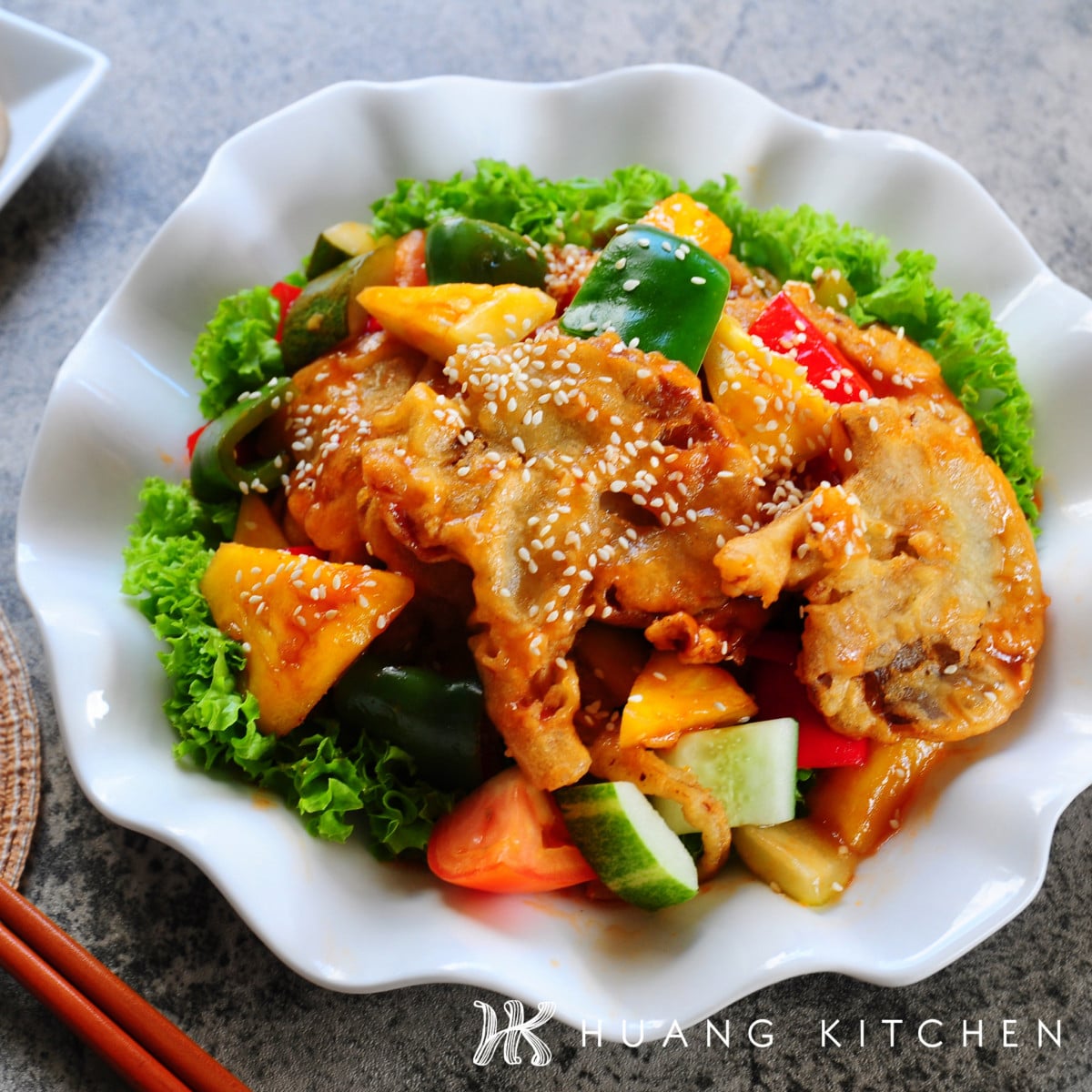 Sweet and Sour Abalone Mushroom