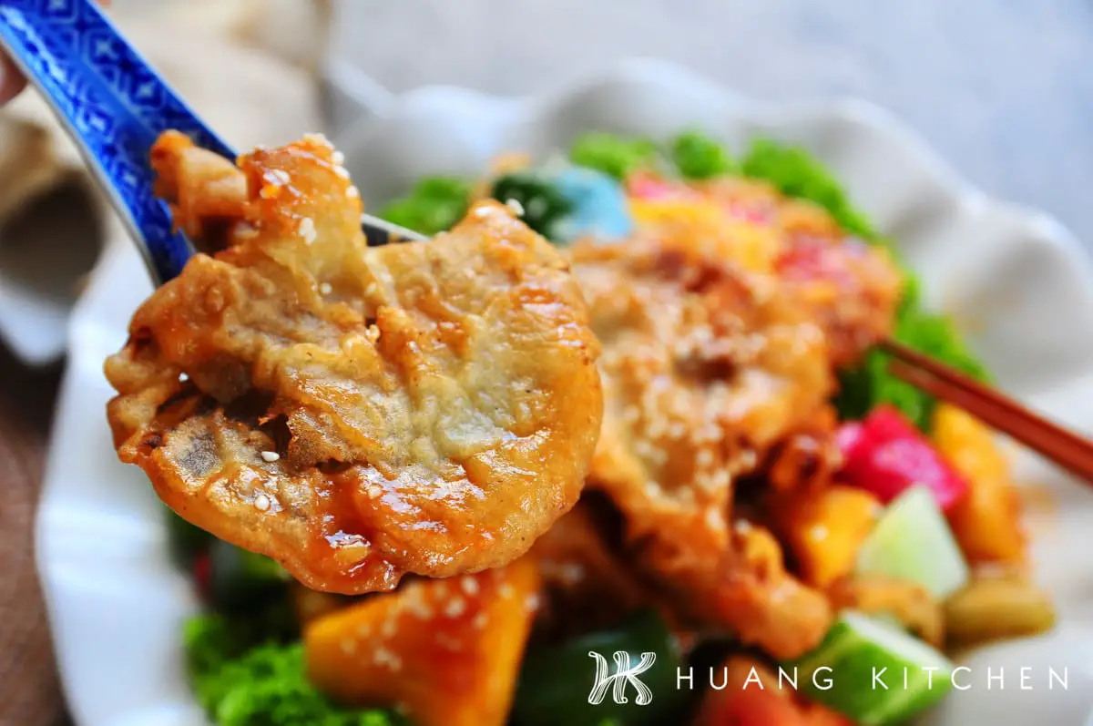 Sweet and Sour Abalone Mushrooms Recipe 酸甜鲍鱼菇 Huang Kitchen