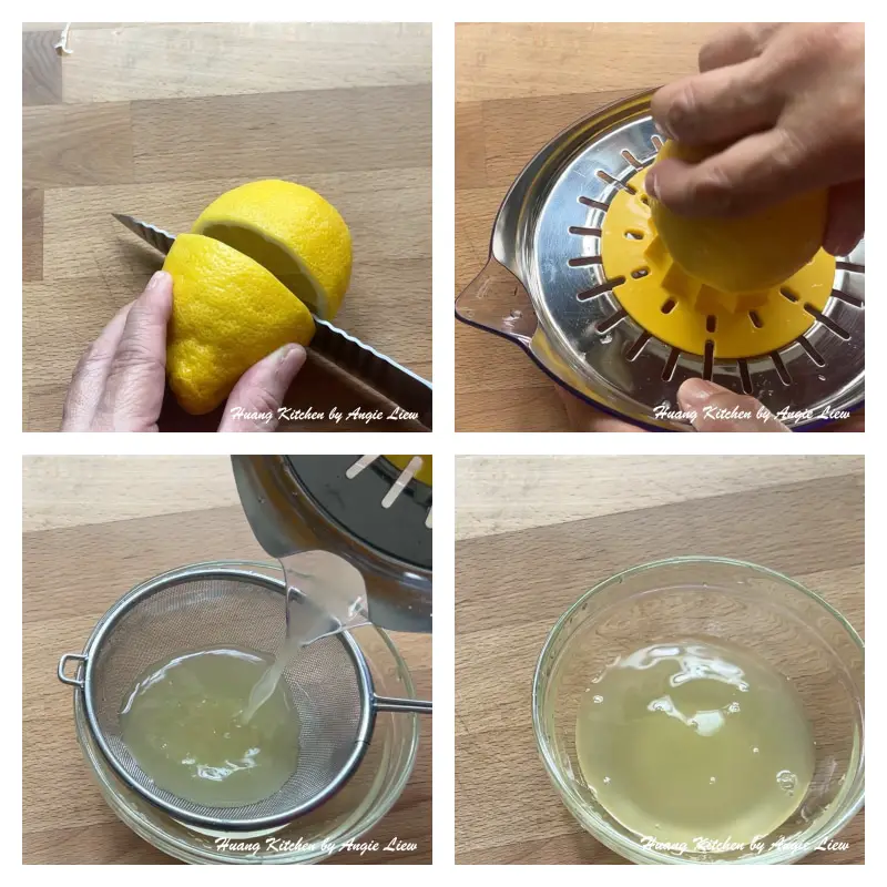 Prepare Lemon Sauce Ingredients.