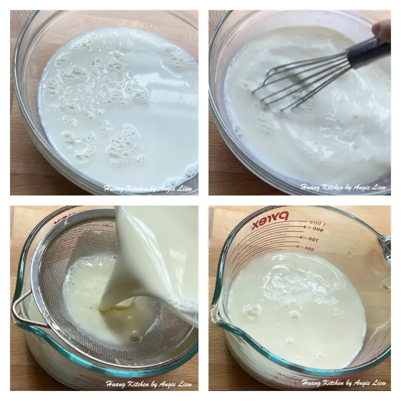 Making double skin milk